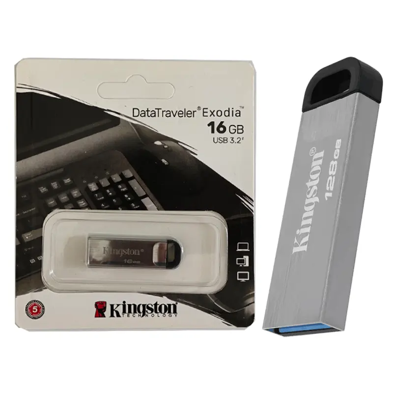 Clé USB d'origine Kingstons Datatravelers Kyson 128gb 64g 256g Usb 3.2 Clé USB en métal Dtkn Clé USB