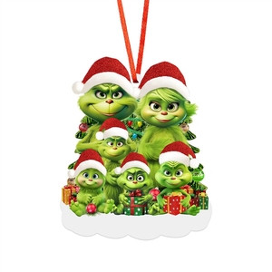 Oferta Especial: Encanto Personalizable de Resina de Pareja <span class=keywords><strong>Grinch</strong></span> - Colgante de Adorno Navideño para Árbol de Navidad, Decoración del Hogar para Fans de Películas - Product Image 4