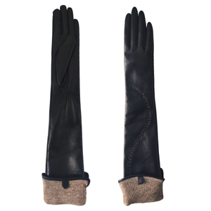 FASHION STYLE Beaucoup de <span class=keywords><strong>cuir</strong></span> <span class=keywords><strong>long</strong></span> et de gants en peau de mouton de couleur pour les femmes - Product Image 3