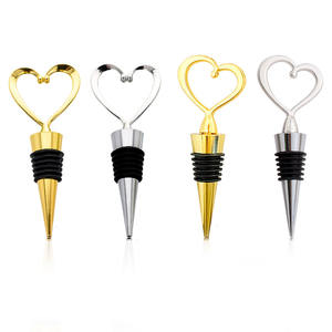 จุกปิดขวดไวน์รูปหัวใจโลหะแบบสุญญากาศสั่งทำพร้อมโลโก้ขายส่ง - Product Image 2