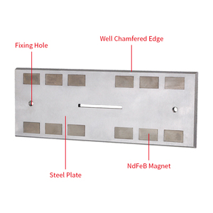Plaque de <span class=keywords><strong>fixation</strong></span> magnétique permanente rectangulaire en NdFeB personnalisée, plaque de <span class=keywords><strong>fixation</strong></span> en béton préfabriqué en néodyme, aimant - Product Image 4