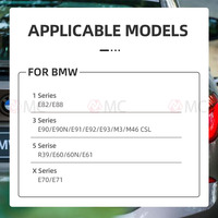 Ensemble d'éclairage de plaque d'immatriculation à LED pour BMW E82 E88 E90 E39 E60 E70 E71