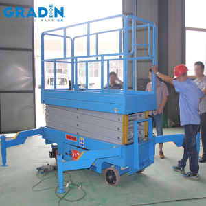 9 м, 500 кг переменного тока + постоянного тока, двухмощные мобильные ножничные подъемные электрические леса, воздушные рабочие платформы с CE - Product Image 6