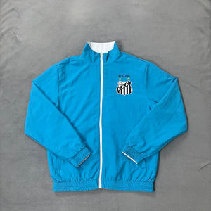 Jaket Tipis Sepak Bola Dewasa Musim Baru 25/26 Serat Poliester Santos Windbreaker Sepak Bola Dua Sisi - Product Image 4