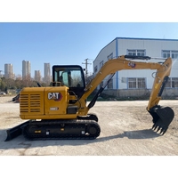 Mini Excavadora Usada Original de Alta Calidad CAT 306E en Buen Estado, Marca Reconocida, Excavadora de Orugas Pequeña CAT de Segunda Mano de 6 Toneladas