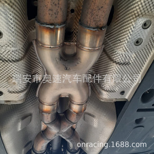 ข้อต่อท่อไอเสียสแตนเลสแบบ X ขนาด 2.25 3 นิ้ว อะไหล่แต่งรถยนต์แบบสากล - Product Image 4