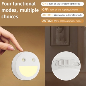 Lámpara de Pared Redonda Magnética con Sensor de Movimiento LED, Regulable, con Batería Seca, para el Hogar, Luz Nocturna Inteligente para Niños, Dormitorio, Pasillo - Product Image 6
