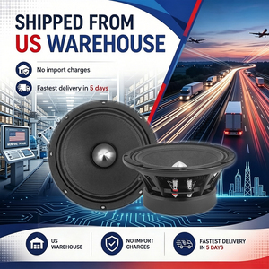 Altoparlanti Midrange <span class=keywords><strong>Auto</strong></span> da 8 Pollici Granvoz, 200 Watt RMS, 4 Ohm, Bobina Vocale da 2 Pollici, Cestello in Alluminio, Disponibili negli USA - Product Image 1
