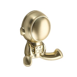 Novelty Astronaut <b>Coat</b> <b>Hook</b> Wall Mounted ABS Removable Entryway Wardrobe Shoe Cabinet <b>Hook</b> Single Double Groove - Product Image 5
