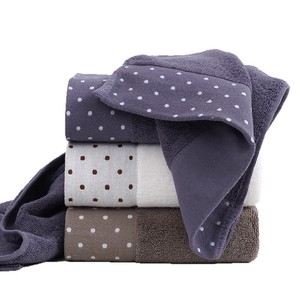 Toalla Facial de Algodón con Diseño de Puntos, 34x74 cm, Suave y Absorbente, para Uso Doméstico, Rectangular, de Algodón Puro Jacquard - Product Image 2