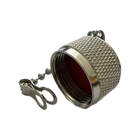 Tapa antipolvo estilo N de moda para conector RF, protector de conector N macho con cadena, cubierta protectora antipolvo