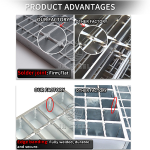 Harga parutan baja galvanis disesuaikan beban tinggi antiselip baja tahan karat kisi jalan masuk - Product Image 5