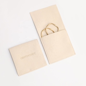 Bolsa de Joyería de Terciopelo con Logotipo Personalizado, Bolsa de Embalaje para Joyas, Sobre para Collar y Pulsera, Bolsas de Joyería de Microfibra, Bolsa de Joyería - Product Image 4