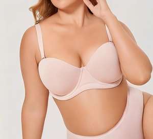 Ropa Interior Sexy sin Tirantes para Mujer, <span class=keywords><strong>Sujetador</strong></span> Push-Up Antideslizante 70-105 C D E F G H, Sin Costuras, <span class=keywords><strong>Invisible</strong></span>, <span class=keywords><strong>Talla</strong></span> <span class=keywords><strong>Grande</strong></span>, Bustos Grandes, Estilo Delgado - Product Image 2