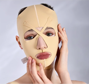 スパンデックス通気性しっかりコントロールのための術後圧縮弾性包帯二重収縮マスク脂肪吸引フェイシャルガードル - Product Image 4