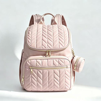 Sac à dos à langer grande capacité, sac de maman multifonctionnel, indispensable pour les voyages, avec étui pour sucette