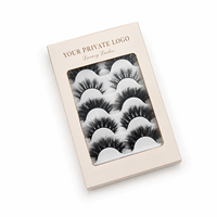 Cils naturels Onlyall 3/4 courts et vaporeux 12 mm, sans cruauté, bande en coton ultra-fine, faux cils, aspect naturel H20