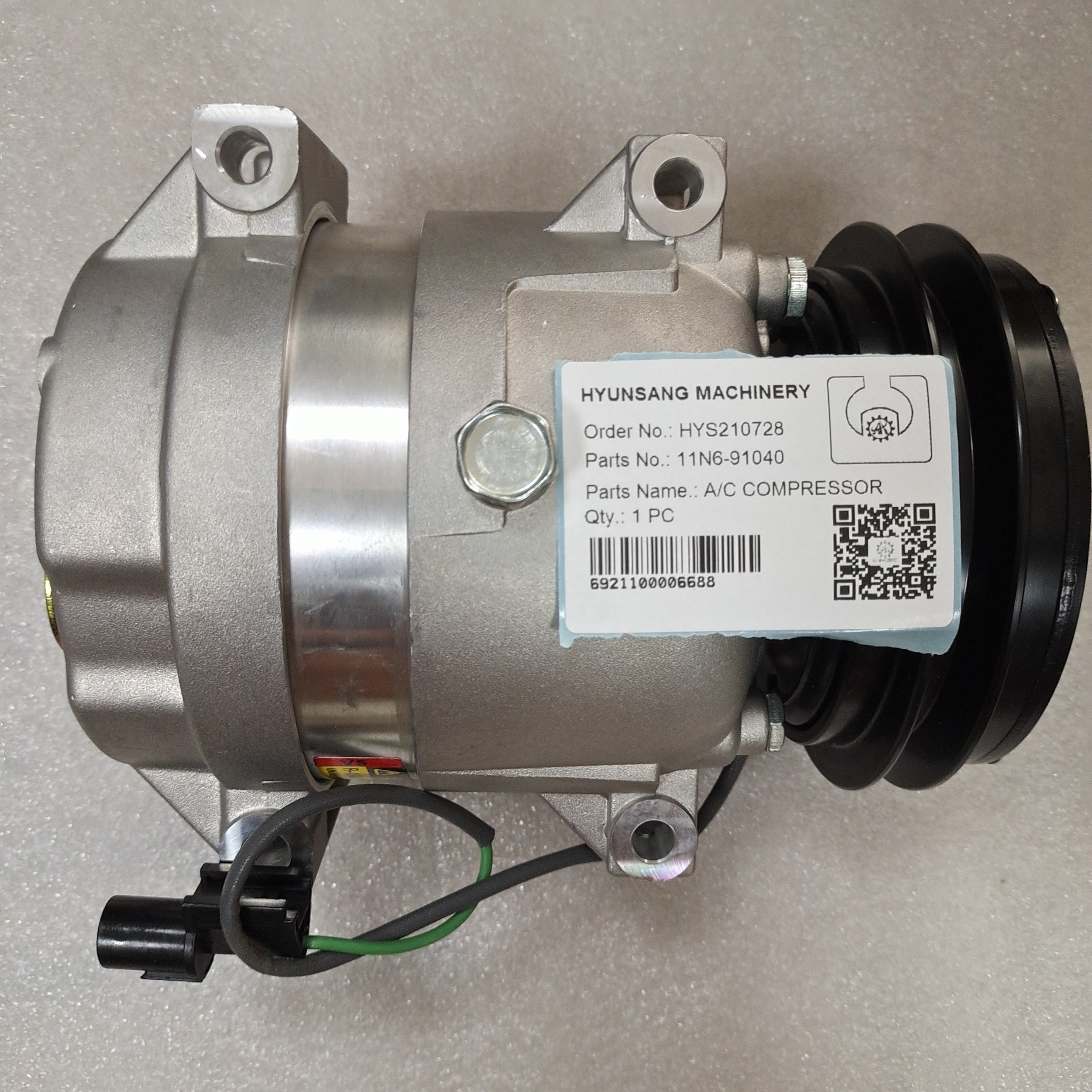 Hyunsang Excavator Parts - AC Compressors for E110B, E40B