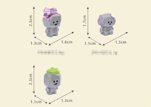 Figuras <span class=keywords><strong>de</strong></span> Resina en Miniatura DIY <span class=keywords><strong>de</strong></span> Criaturas <span class=keywords><strong>de</strong></span> Piedra, Musgo <span class=keywords><strong>de</strong></span> Cristal, Hadas, <span class=keywords><strong>Gnomos</strong></span> <span class=keywords><strong>de</strong></span> <span class=keywords><strong>Jardín</strong></span>, Elementos Naturales, para Escenas <span class=keywords><strong>de</strong></span> <span class=keywords><strong>Juego</strong></span> <span class=keywords><strong>de</strong></span> Fantasía con Plastilina y Slime - Product Image 2