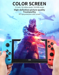 Consola de Juegos Portátil X50 con Pantalla HD de 5.1 Pulgadas y Resolución de 800x480, 8 GB de Memoria, 10 Emuladores (MAME, GBA, NES, SFC, MD), Salida de TV, Ranura para Tarjeta TF de 64 GB, Doble Joystick 3D - Product Image 6
