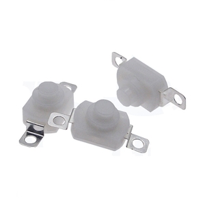 Interruptor de Botón Pulsador con Bloqueo a Presión de 12x8x8mm, Blanco, Encendido/Apagado, YT1208, Montaje en Panel con Terminales Fijos para Linterna - Product Image 4