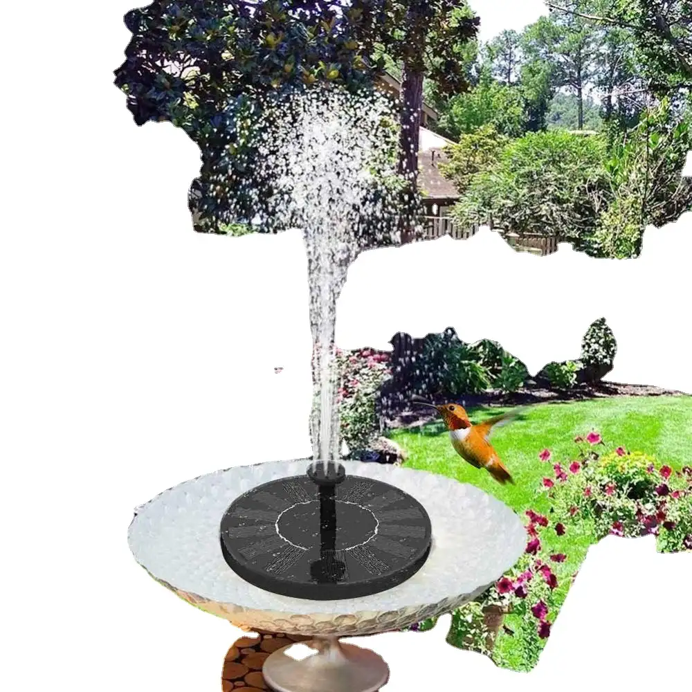 Güneş su çeşmesi havuz gölet şelale çeşme bahçe dekorasyon açık kuş banyosu güneş enerjili çeşme yüzen su