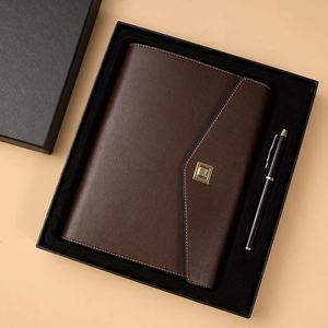 Juego de Regalo Corporativo Personalizado con Logotipo, Cuaderno de Tapa Dura de PU A5 y Bolígrafo, Artículos Promocionales - Product Image 3