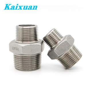 <span class=keywords><strong>Npt</strong></span> <span class=keywords><strong>BSP</strong></span> nam Threaded Fitting thép không gỉ Phụ kiện ống đúc ống adapter phù hợp SS304 giảm hình lục giác núm vú - Product Image 6