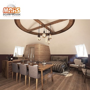 Fabricante de Casas Domo de FRP Resistentes <span class=keywords><strong>a</strong></span> Ciclones, Pequeñas y Portátiles, para Glamping, con Baño Portátil - Product Image 3
