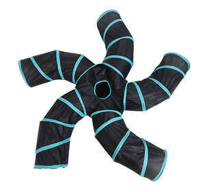 Bereit zum Versand heißer Verkauf Spielzeug 4-Wege-<span class=keywords><strong>Kitty</strong></span> <span class=keywords><strong>Tunnel</strong></span> Indoor Cat <span class=keywords><strong>Tunnel</strong></span> faltbar - Product Image 4