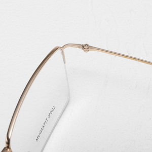 Titanium Full Rim Rectangle <b>Eyeglasses</b> <b>Frames</b> Lightweight Vision Correction for Adults Unisex Solid Color - Product Image 5