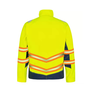 Lightweight Polyester Oxford <b>Material</b> <b>Reflective</b> Safety Jacket High Visibility Vest Logo ANSI Class 2 for Low-Light Conditions - Product Image 2