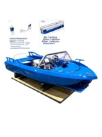 Kart aquatique haute vitesse, coque en alliage d'aluminium et de magnésium, vitesse maximale de 50 km/h, fonctionnement silencieux, sports nautiques, logo personnalisé OEM