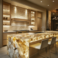 Ensemble d'armoires de cuisine modulaires personnalisées pour appartement cuisines modernes design écologique et ignifuge évier professionnel pour la maison