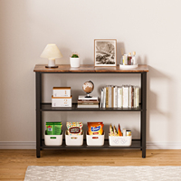 Table console moderne en métal - Meuble de maison écologique et durable avec montage facile et rangement optimisé pour villa/salon/entrée