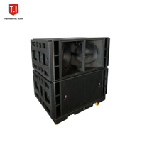 Sistem Sub-bass Ganda 2*18'' Woofer 18 Inch 3000W RMS 5000W Peak Full Range Speaker T.I Pro Audio T-218 untuk Gereja