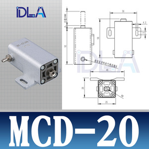 Actuador de Pinza Neumática MCD-20 con Recorrido de 20 mm para Maquinaria, Lubricador de Aire con Conexión Roscada - Product Image 5