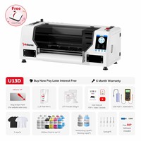 Imprimante DTF InkSonic, nouveau modèle U13D, double tête d'impression basée sur XP600, imprimante DTF 11 pouces, machine d'impression DTF A3