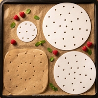 Service OEM ODM, Papier de cuisson vapeur jetable écologique, Tapis de cuisson en silicone de qualité alimentaire LFGB, Pour la préparation de raviolis, Prix usine en gros