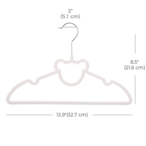 A Forma di orso Sottile Antiscivolo <span class=keywords><strong>Bambini</strong></span> <span class=keywords><strong>Bambini</strong></span> Vestiti Del Bambino Gancio <span class=keywords><strong>Appendiabiti</strong></span> Cappotto di Velluto Bianco Grucce Dei Vestiti - Product Image 5