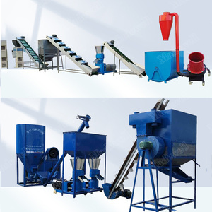 Broyeur à granulés industriel bleu avec moteur et panneau de commande pour la transformation d'aliments pour animaux - Product Image 6