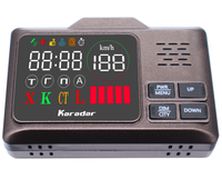 Détecteur de radar de vitesse GPS 2-en-1 Karadar Pro980 LED avec fonction anti-radar et alarme pour accessoires automobiles