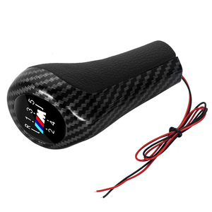 Carbon Fibre Gear <b>Shift</b> <b>Knob</b> With Led Illumination For Bmw E30 E60 E84 5 6 Speed Manual Transmission - Product Image 2