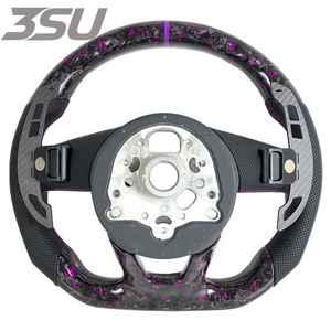 Pièces automobiles pour <span class=keywords><strong>Audi</strong></span> A4 A5 S3 S4 S5 RS3 RS4 RS5 2016-2024 Volant en fibre de carbone forgé sur mesure avec palettes de changement de vitesse magnétiques - Product Image 2