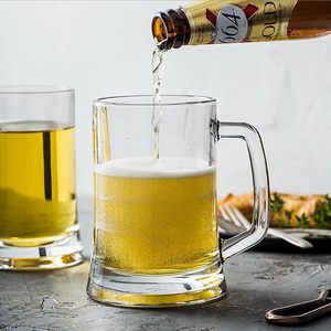 Jarras <span class=keywords><strong>de</strong></span> <span class=keywords><strong>Cerveza</strong></span> <span class=keywords><strong>de</strong></span> 500 ml, Jarras <span class=keywords><strong>de</strong></span> Vidrio con Base Ancha y Asa, Jarras <span class=keywords><strong>de</strong></span> <span class=keywords><strong>Cerveza</strong></span> sin Plomo para Bar, Whisky, Cócteles, Jugos y Bebidas - Product Image 6