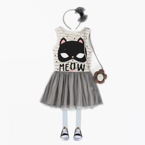 Tienda en Línea de Ropa Infantil China, Vestidos de Moda para Niñas, Vestido de Princesa con Tutú de Gato para Bebés - Product Image 1