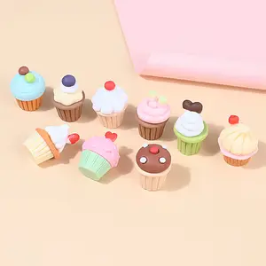 Maison de poupée à cupcakes stéréoscopiques japonais Micro paysage en résine pour décoration