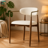 Chaise de salle à manger moderne en bois massif avec pieds en acier inoxydable pour restaurant, hôtel, café, cuisine, vente en gros, directement de l'usine