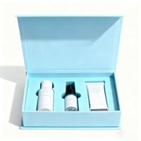 Boîte rigide personnalisable en carton avec fermeture magnétique écologique et recyclable, avec feuille d'or, pour l'emballage de cadeaux de beauté pour les cils et les soins de la peau