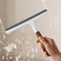 Lame de raclette en plastique durable PP TPR avec poignée pour le nettoyage des vitres, de la poussière et de l'eau dans la cuisine et la salle de bain